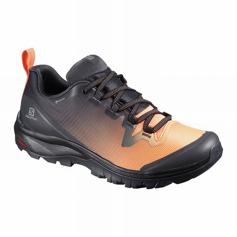 Zapatillas Trekking Salomon Mujer Negras / Naranjas - Salomon Argentina VAYA GORE-TEX ,059347-ILF